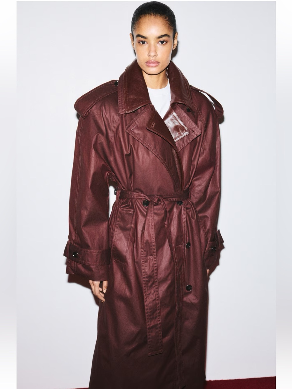 KELLY WEARSTLER H&M
NWT DARK BROWN KW TRENCH COAT SIZE XS